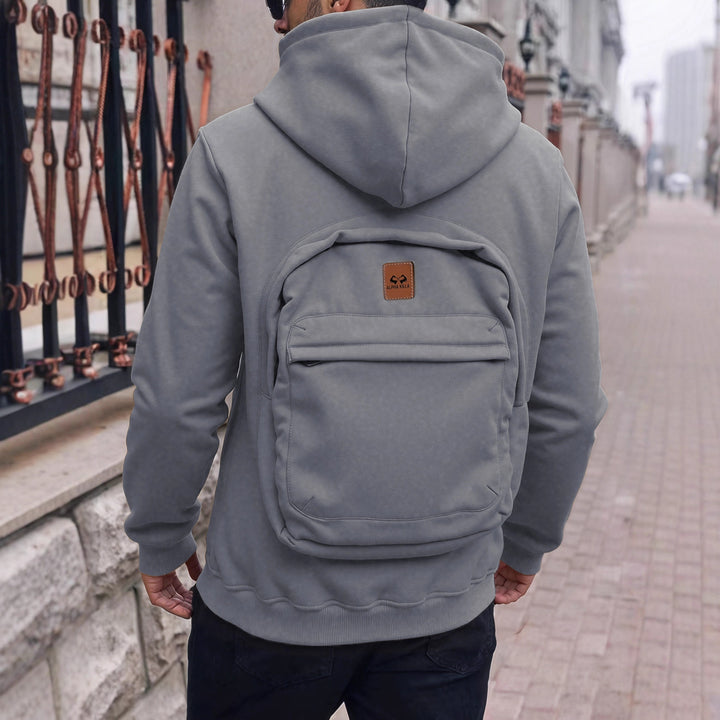 Herren Modische Kapuzenjacke mit praktischen Taschen Echo Archiv