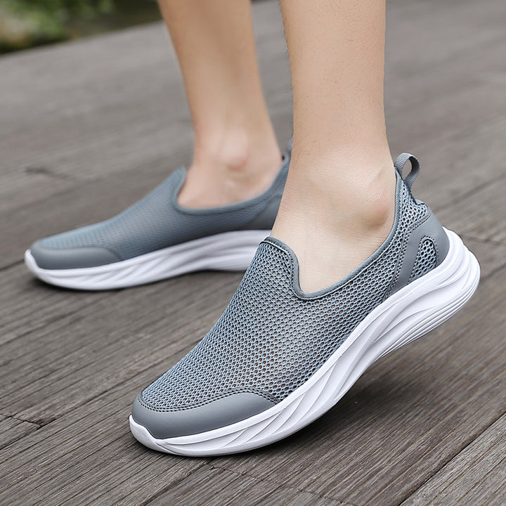 Herren nan atmungsaktiver Netz-Sportschuh mit Schlupfform und stoßdämpfender Laufsohle Echo Archiv