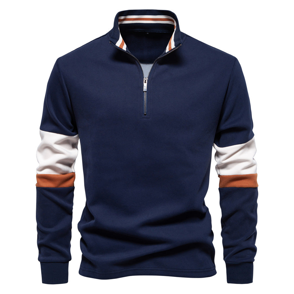 Herren Sportlicher Stehkragenpullover Echoarchiv