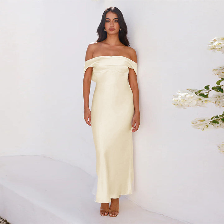 Damen Elegantes Maxikleid mit transparenten Details Echo Archiv