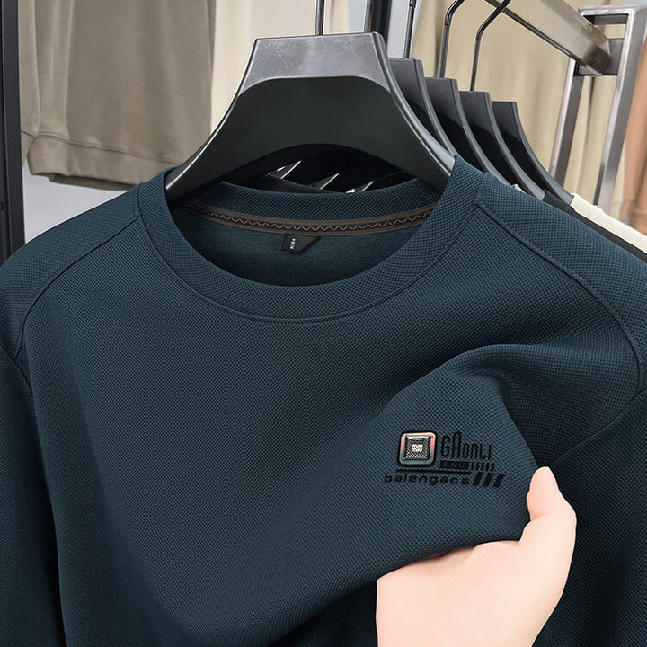 Herren langärmliges Sweatshirt mit strukturiertem Gewebe und stylischem Logo Echoarchiv
