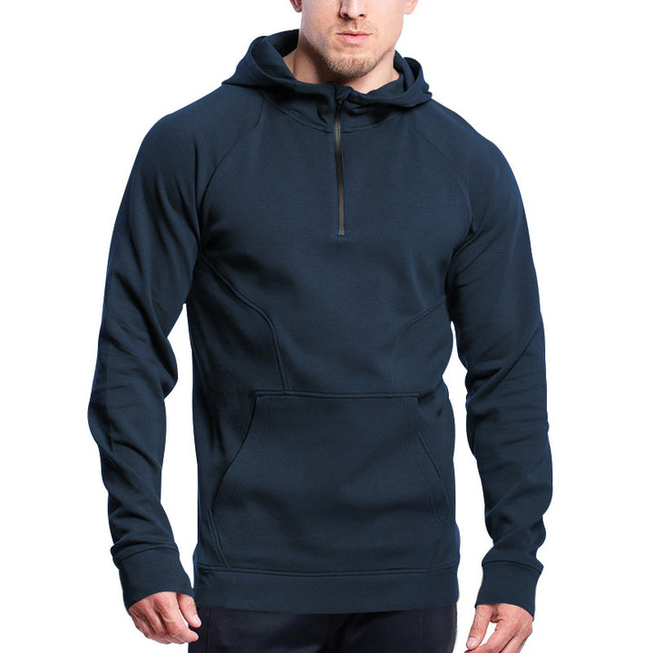 Herren Kapuzenpullover mit halbem Reißverschluss Echoarchiv