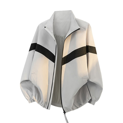 Damen Oversize Freizeit-Trackjacke mit Mesh-Einsätzen und durchgehendem Reißverschluss Echoarchiv
