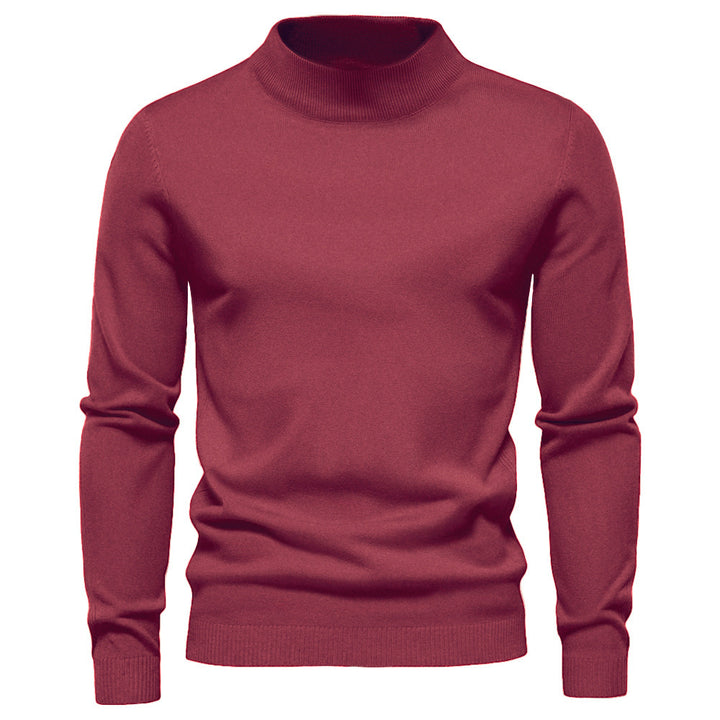 Herren Eleganter Rollkragenpullover aus hochwertiger Wolle Echoarchiv