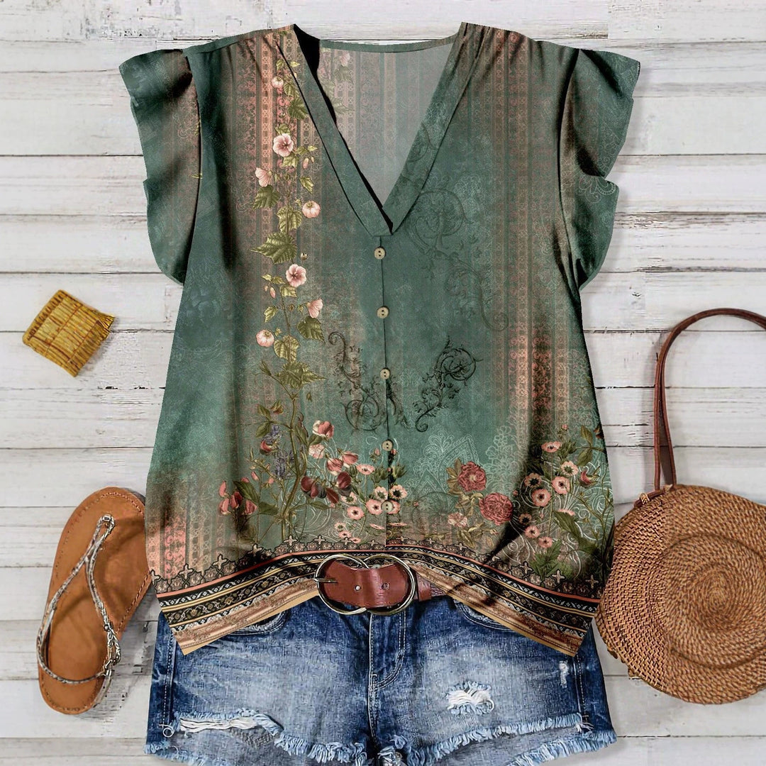 Damen Bluse mit floralem Muster Echo Archiv