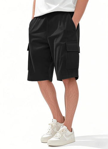 Herren cargo Shorts mit praktischem Taschen-Design und elastischem Bund Echoarchiv