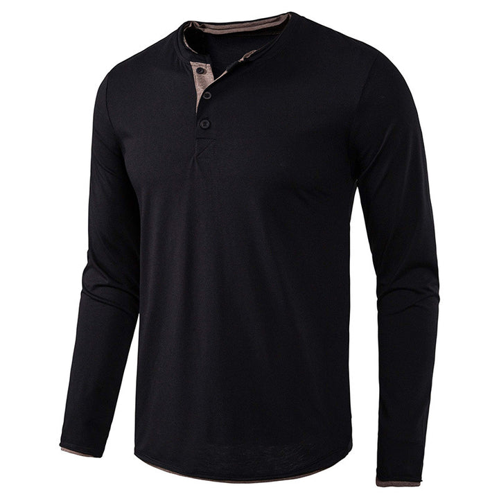 Herren Langarmshirt mit eleganter Knopfleiste Echoarchiv