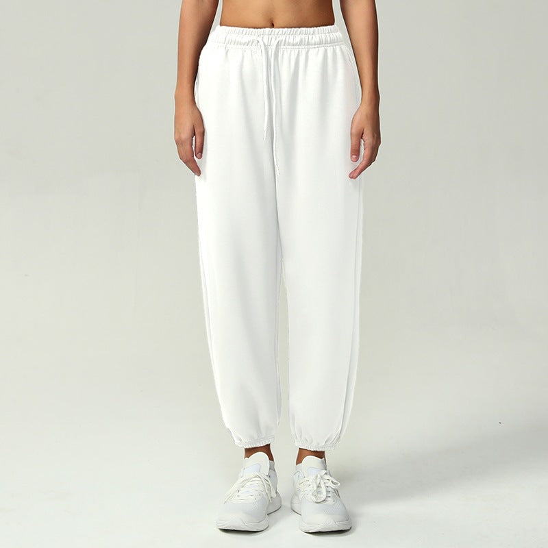 Damen nan atmungsaktive Performance-Joggerhose mit hohem Komfortbund, verstellbarem Kordelzug und elastischen Schlauchbündchen Echo Archiv
