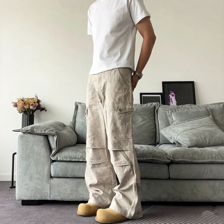 Herren Lässige Cargo-Hose mit praktischen Taschen Echoarchiv