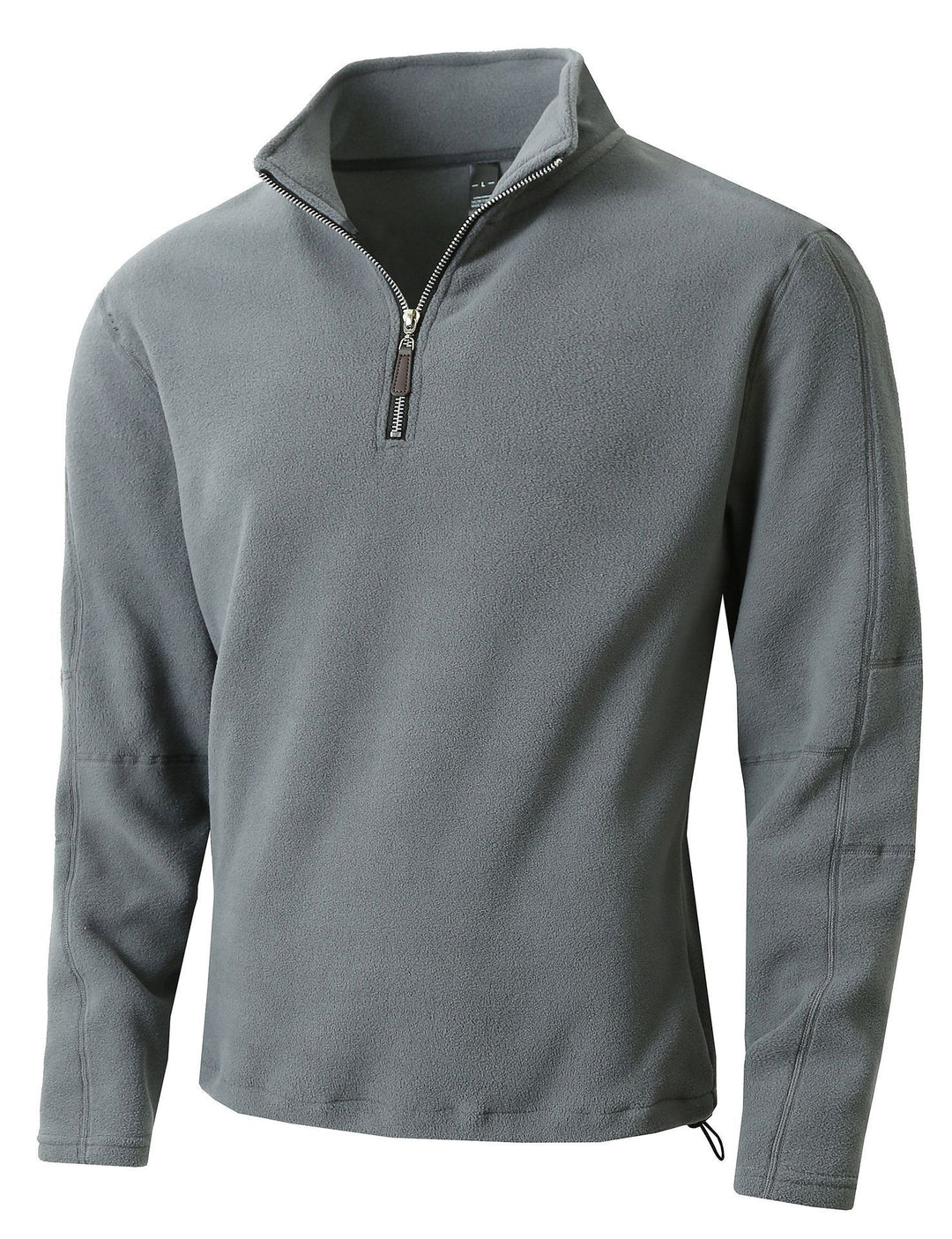 Herren Fleece-Pullover mit halblangem Reißverschluss und Stehkragen Echoarchiv
