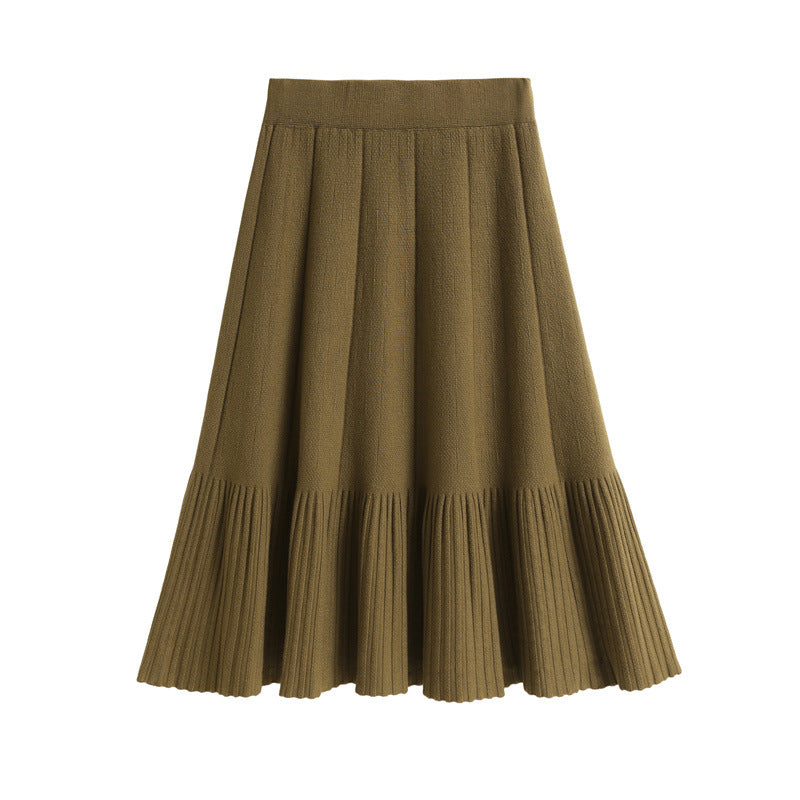 Damen Plissierter Maxi-Rock mit stylishen Falten Echo Archiv