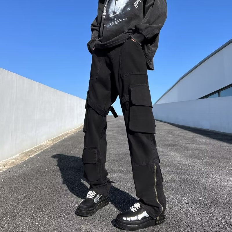 Herren Cargo-Hose mit modernen Zip-Elementen und multifunktionalen Taschen Echoarchiv