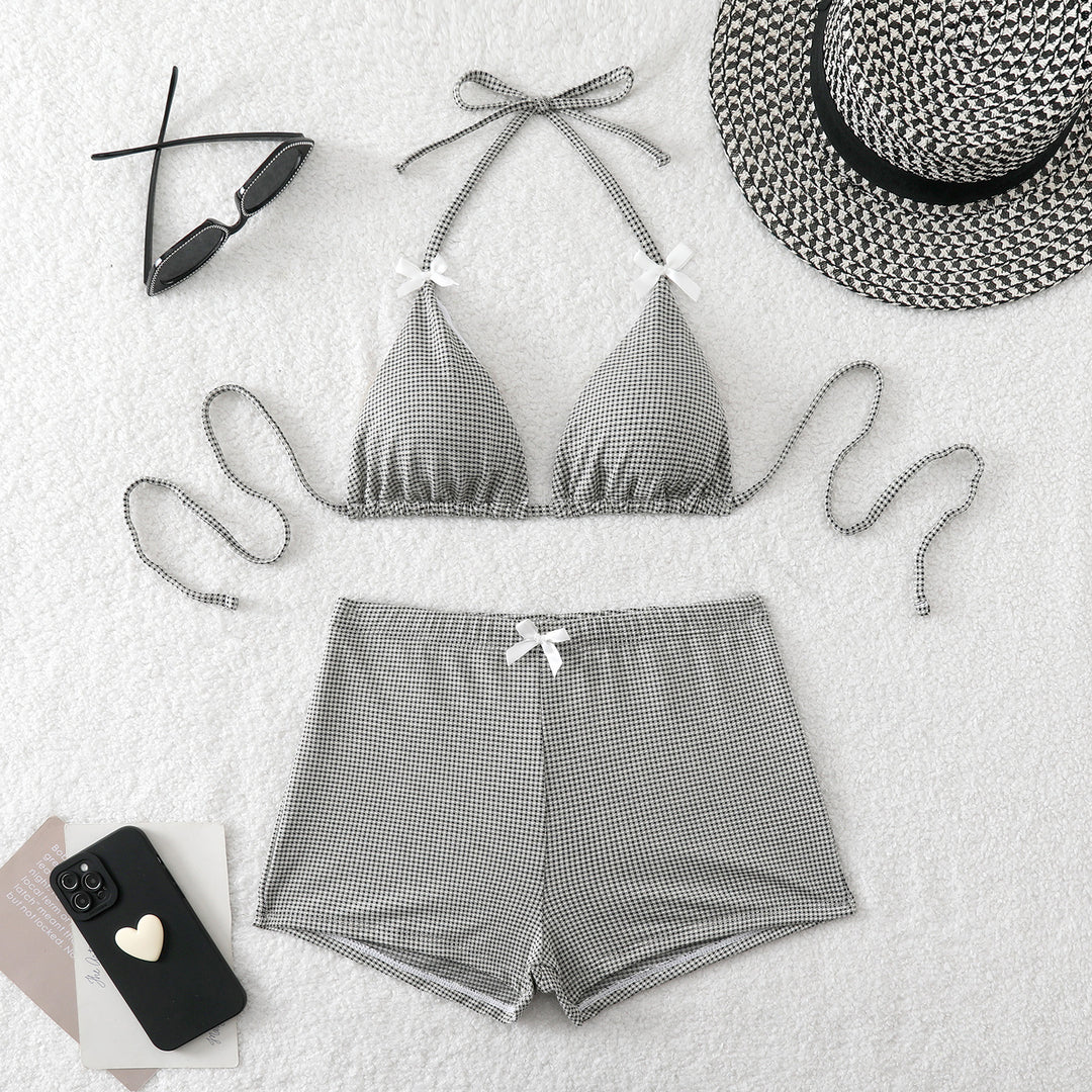Damen Bikini-Set mit verstellbaren Trägern und floralem Hosenrock Echo Archiv