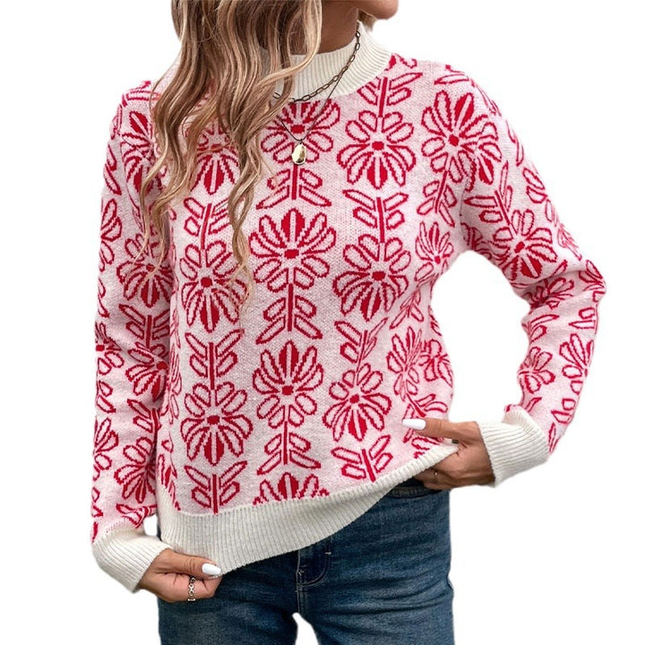 Damen Strickpullover mit floralem Muster Echo Archiv