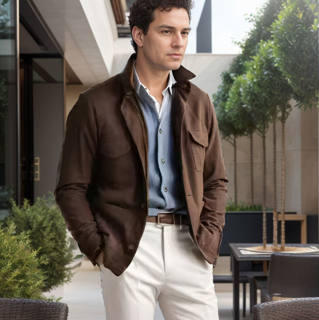 Herren Funktionsjacke mit hochschließendem Kragen und praktischen Taschen Echoarchiv