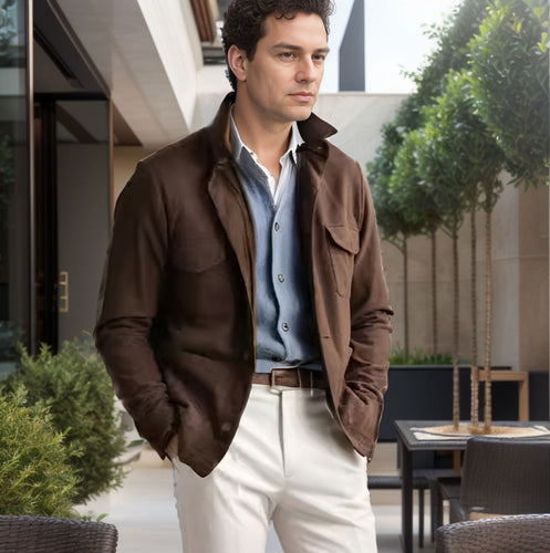 Herren Funktionsjacke mit hochschließendem Kragen und praktischen Taschen Echoarchiv