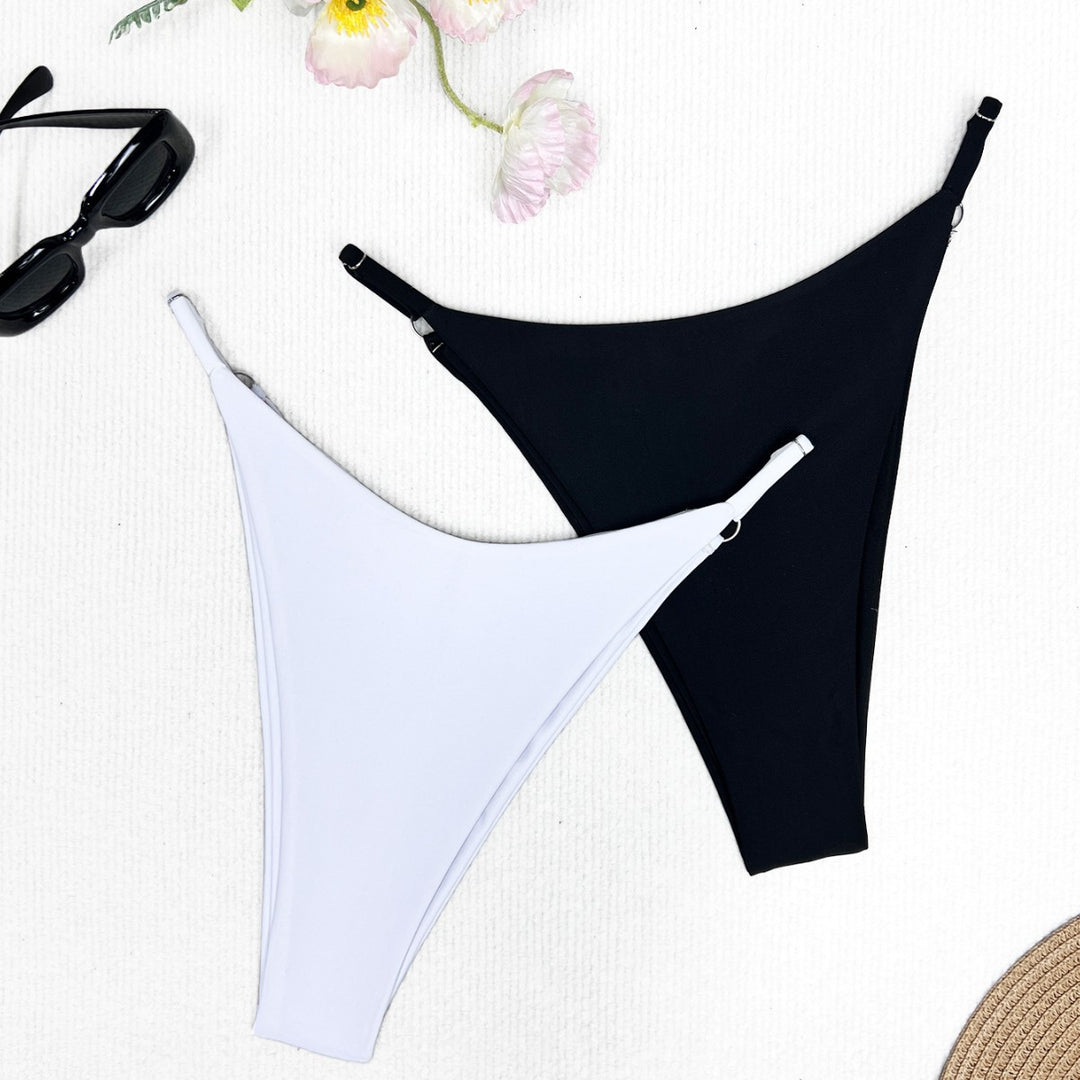 Damen Bikini-Höschen mit raffinierten Raffungselementen und hohem Beinausschnitt Echo Archiv