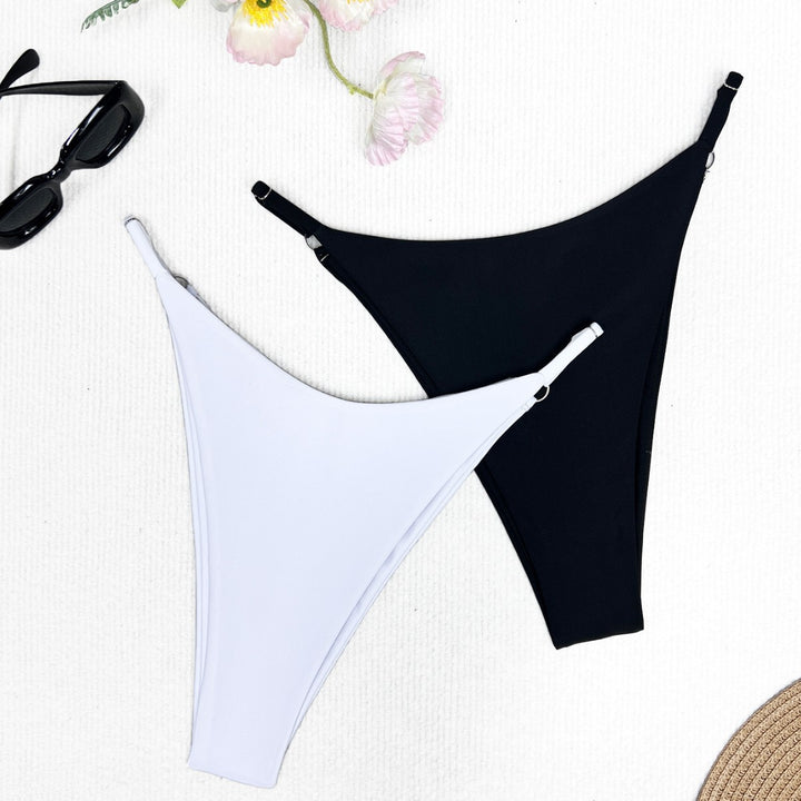 Damen Bikini-Höschen mit raffinierten Raffungselementen und hohem Beinausschnitt Echo Archiv