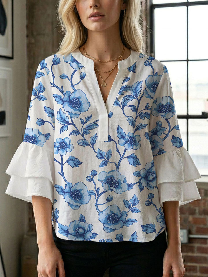 Damen Bluse mit wunderschönen floralem Design Echo Archiv