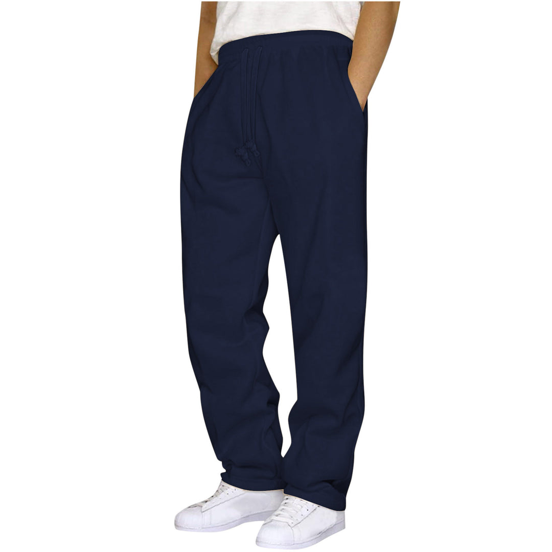 Damen ungekürzte Relax-Freizeithose mit hohem Komfortbund, innenliegendem Kordelzug und seitlichen Eingrifftaschen – Avélisse
