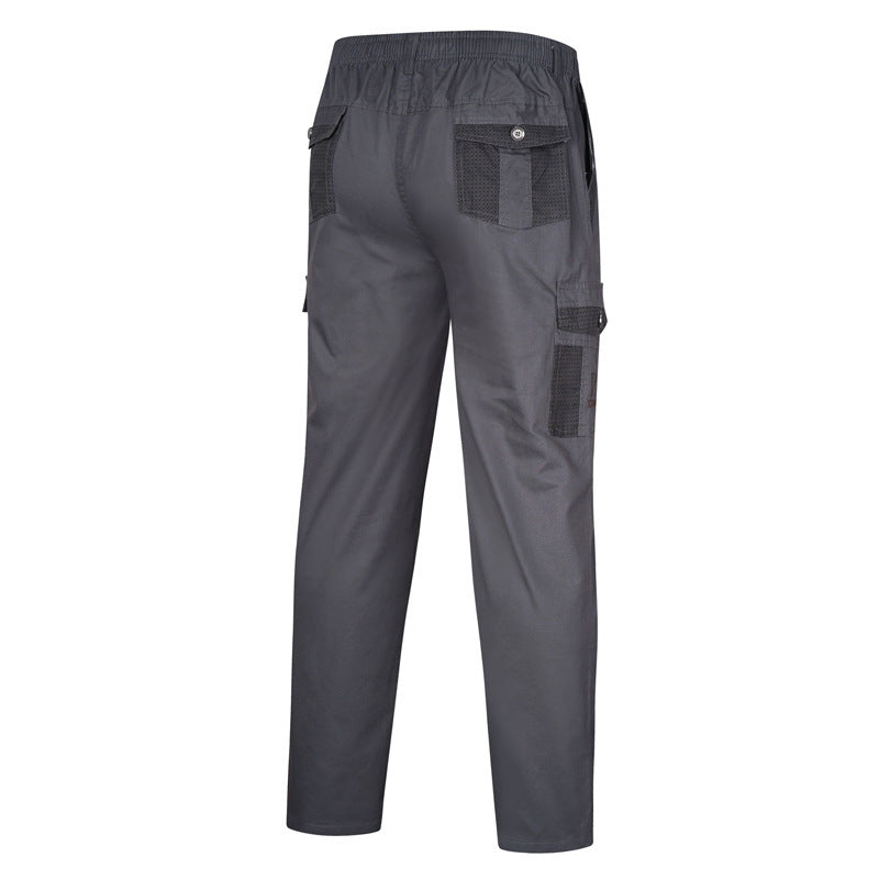 Herren Cargohose mit elastischem Bund, Mesh-Einsätzen und Multifachtaschen – Bravaro