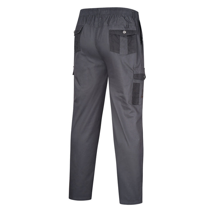 Herren Cargohose mit elastischem Bund, Mesh-Einsätzen und Multifachtaschen – Bravaro