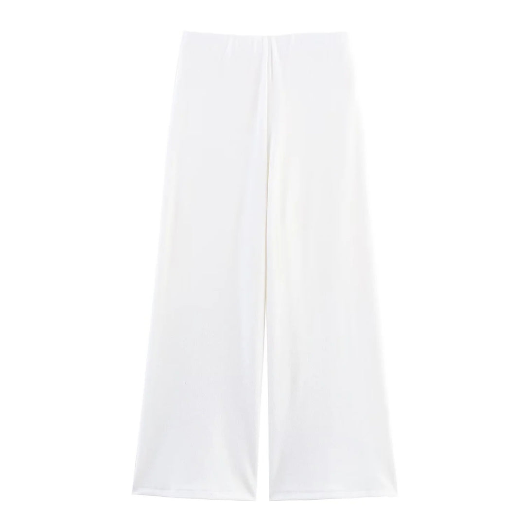 Damen 40+ weite Strickpalazzo‑Hose mit hoher Bundpassform und elastichem Komfortbund Echo Archiv