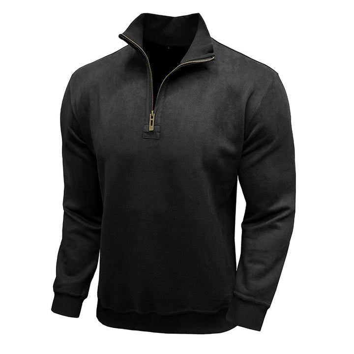 Herren Stepp-Pullover mit Halbreißverschluss Echoarchiv