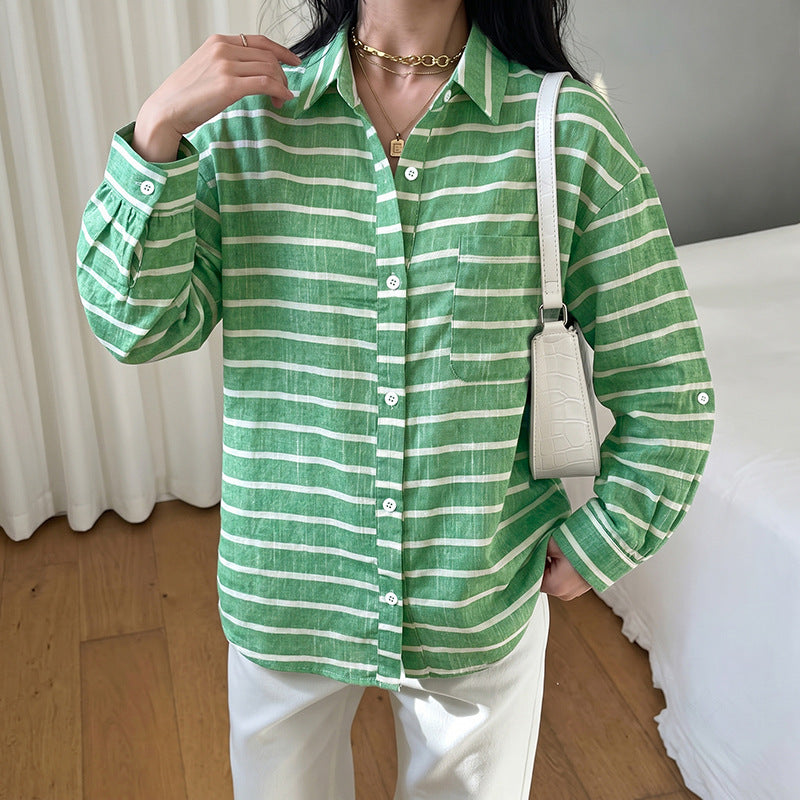 Damen Stylische Streifenbluse Echo Archiv