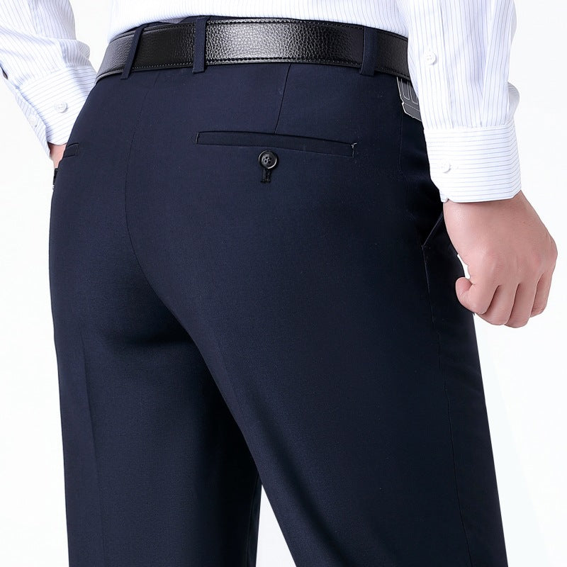 Herren elegante Anzughose mit feinem Strukturdesign Echoarchiv