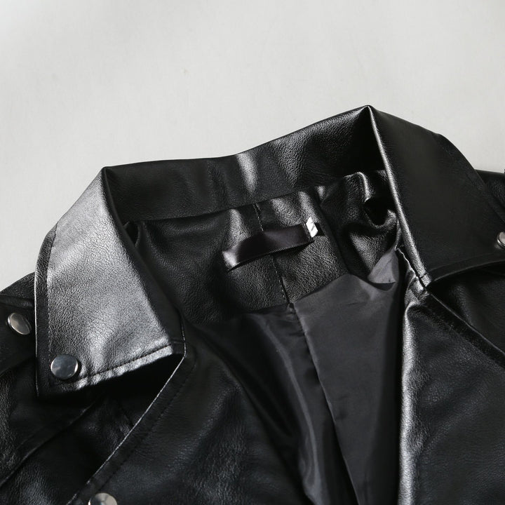 Herren stilvolle Bikerjacke aus hochwertigem Echtleder Echoarchiv