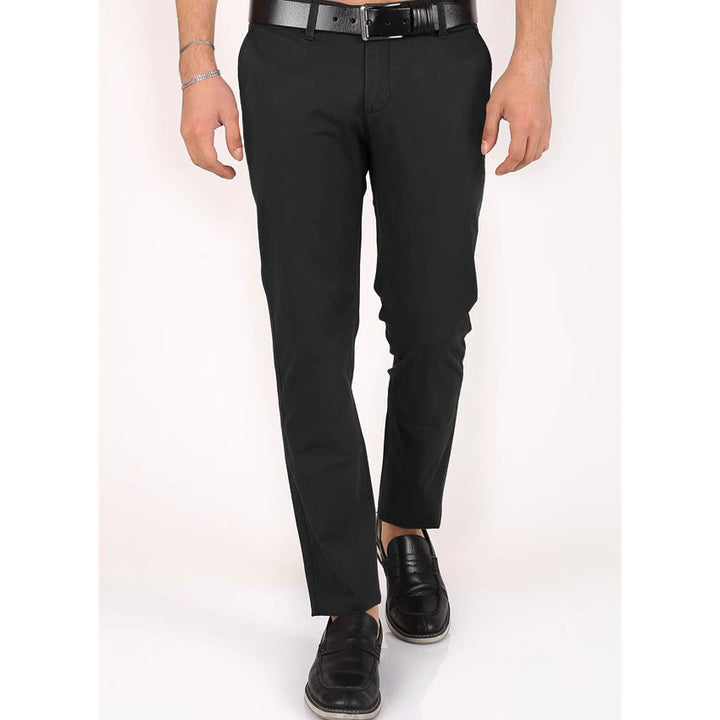 Herren Klassische Chinohose mit schmalem Schnitt und elastischem Bund Echoarchiv