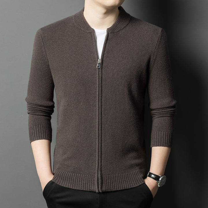 Herren warmer Strickpullover mit hochwertigem Reißverschluss Echoarchiv