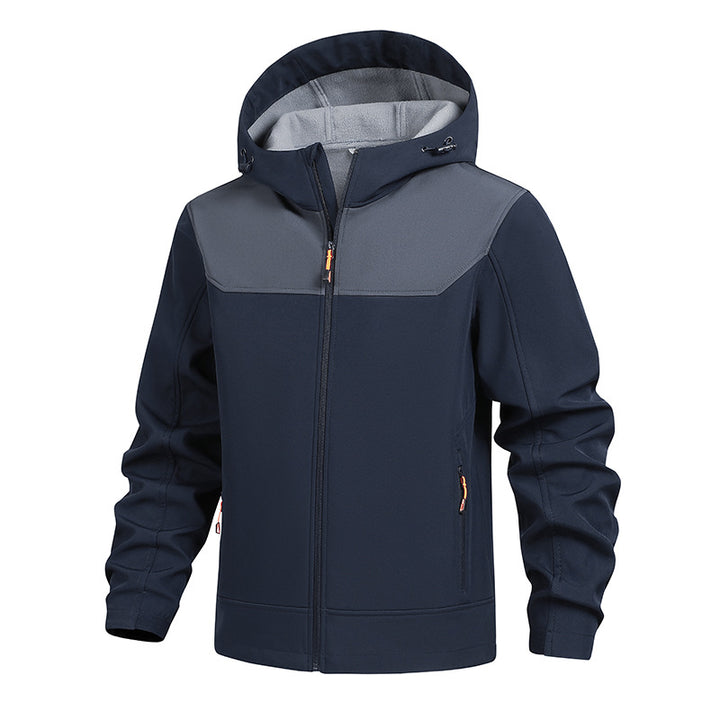 Herren Funktionsjacke mit atmungsaktiver Membran und verstellbarer Kapuze Echoarchiv