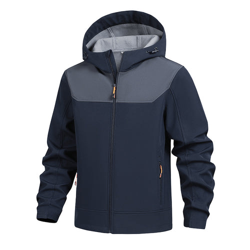 Herren Funktionsjacke mit atmungsaktiver Membran und verstellbarer Kapuze Echoarchiv