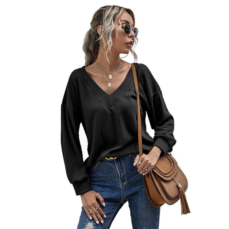 Damen Lässiges Oversized Langarmoberteil Echo Archiv