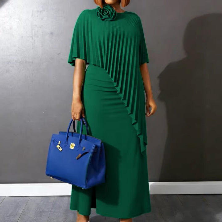 Damen ärmelloses Maxi-Kleid mit elegantem Faltenverlauf Echo Archiv