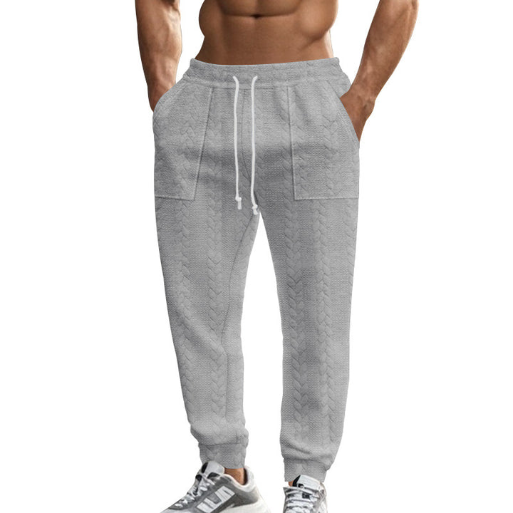 Herren Sweatpants mit Strukturmuster und praktischen Taschen Echoarchiv