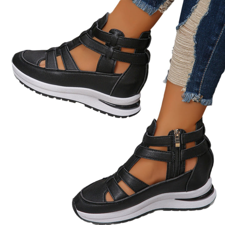 Damen Sportliche Plateau-Sandale mit geflochtenem Riemen und dämpfender Profilsohle – Sorelia