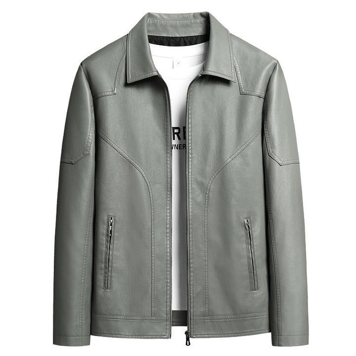 Herren Elegante Kunstlederjacke Echo Archiv