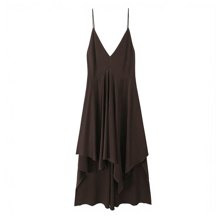 Damen Maxikleid mit asymmetrischem Saum und zartem Drapé Echo Archiv