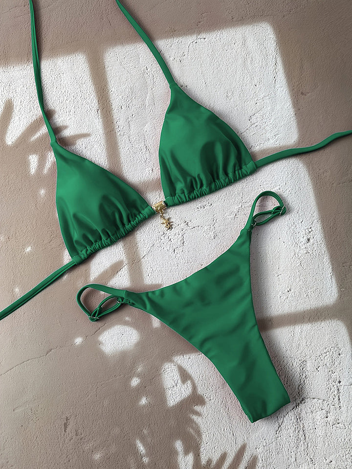 Damen Triangel-Bikini mit verstellbaren Trägern und eleganten Details Echo Archiv