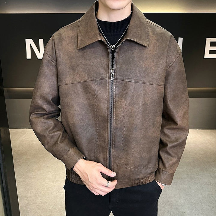 Herren Modische Jacke im Lederlook Echo Archiv