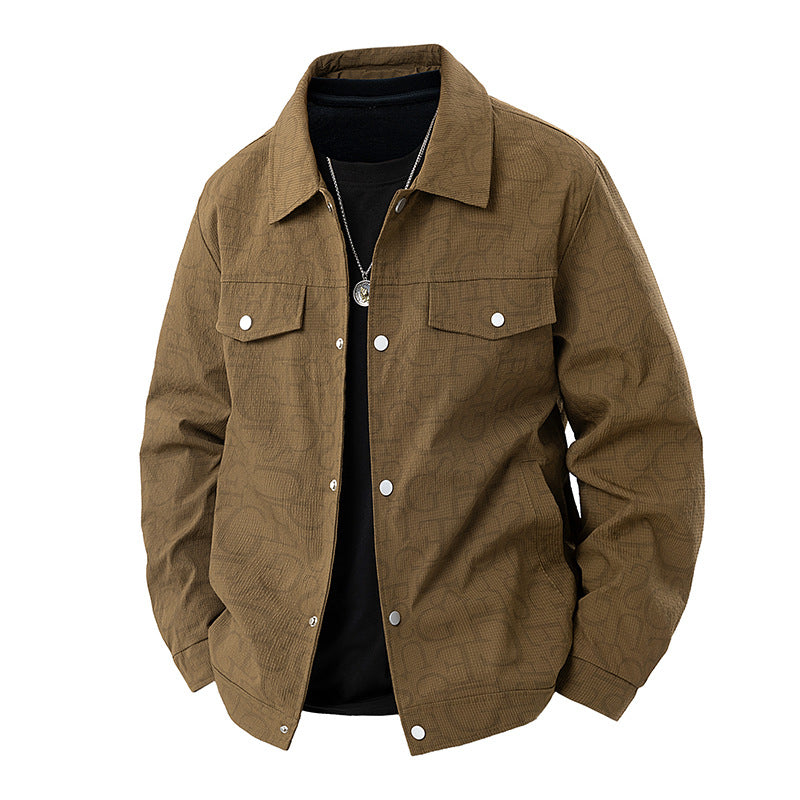 Herren Geprägte Overshirtjacke – Taviero