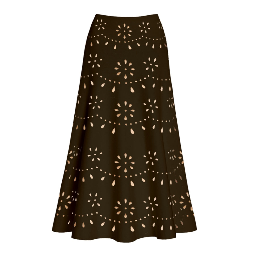 Damen Badeanzug und Rock-Set mit floralem Cut-Out Design Echo Archiv
