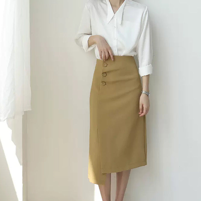 Damen Elegante Bleistiftrock mit asymmetrischem Schnitt Echoarchiv