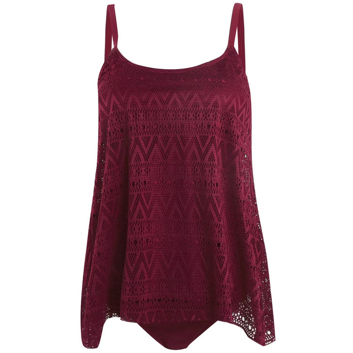 Damen elegantes Strandtop mit modischem Lochmuster Echo Archiv