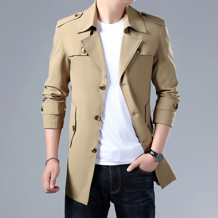 Herren Modische und elegante Trenchcoatjacke Echo Archiv