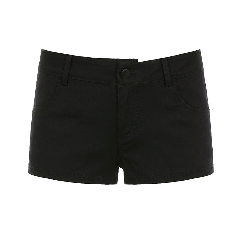 Damen trendige Shorts mit hohem Bund und elastischem Material Echo Archiv