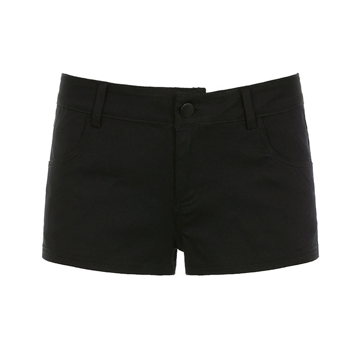 Damen trendige Shorts mit hohem Bund und elastischem Material Echo Archiv